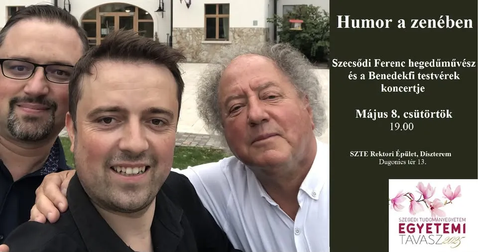 Humor a zenében – Szecsődi Ferenc hegedűművész és a Benedekfi testvérek vidám koncertje