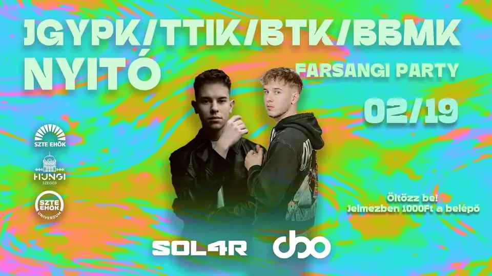 JUGYU/TTIK/BTK/BBMK NYITÓ - 02.19.